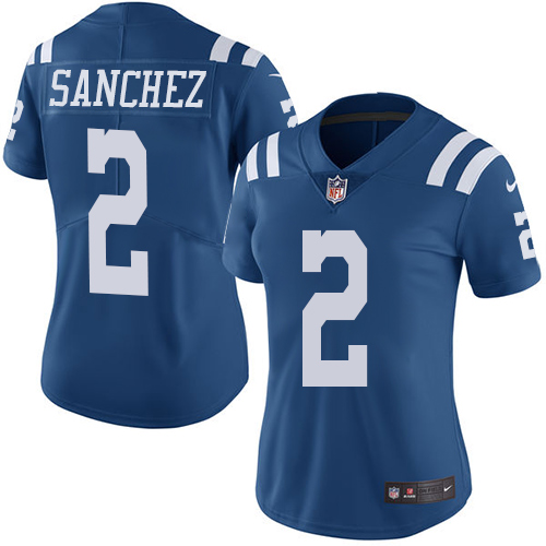 Indianapolis Colts #2 Limited Rigoberto Sanchez Royal Blue Nike NFL Women Rush Vapor Untouchable Jersey->youth nfl jersey->Youth Jersey